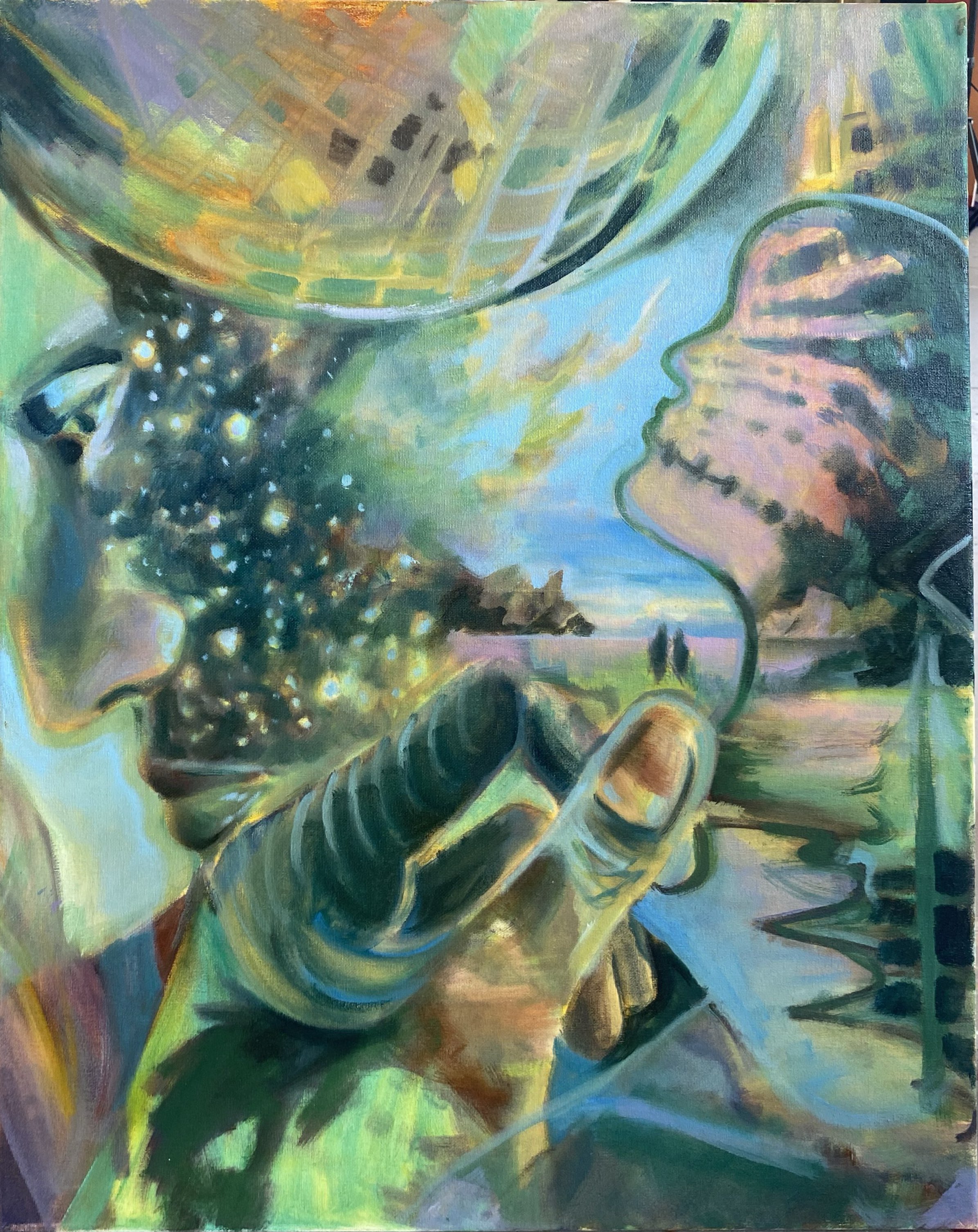 Skywalking — Painting and Poetry